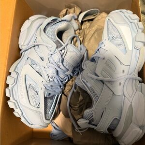 Balenciaga Sky Blue Athletic Shoes